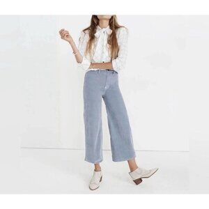 Madewell Flannel Tie Neck Shirt Windowpane XXS Relaxed Fit White Black Button Up